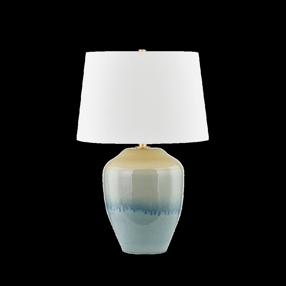Montville Table Lamp, Aged Brass. Picture 1