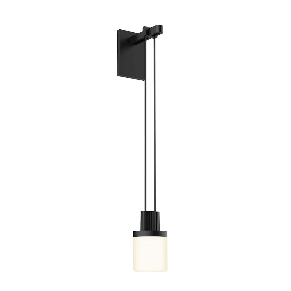 Suspenders Wall Sconce, Satin Black. Picture 1