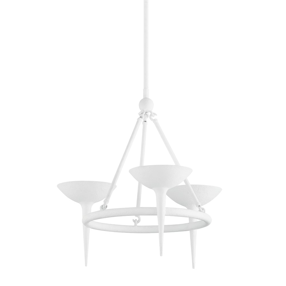 Cecilia Chandelier, Gesso White. Picture 1