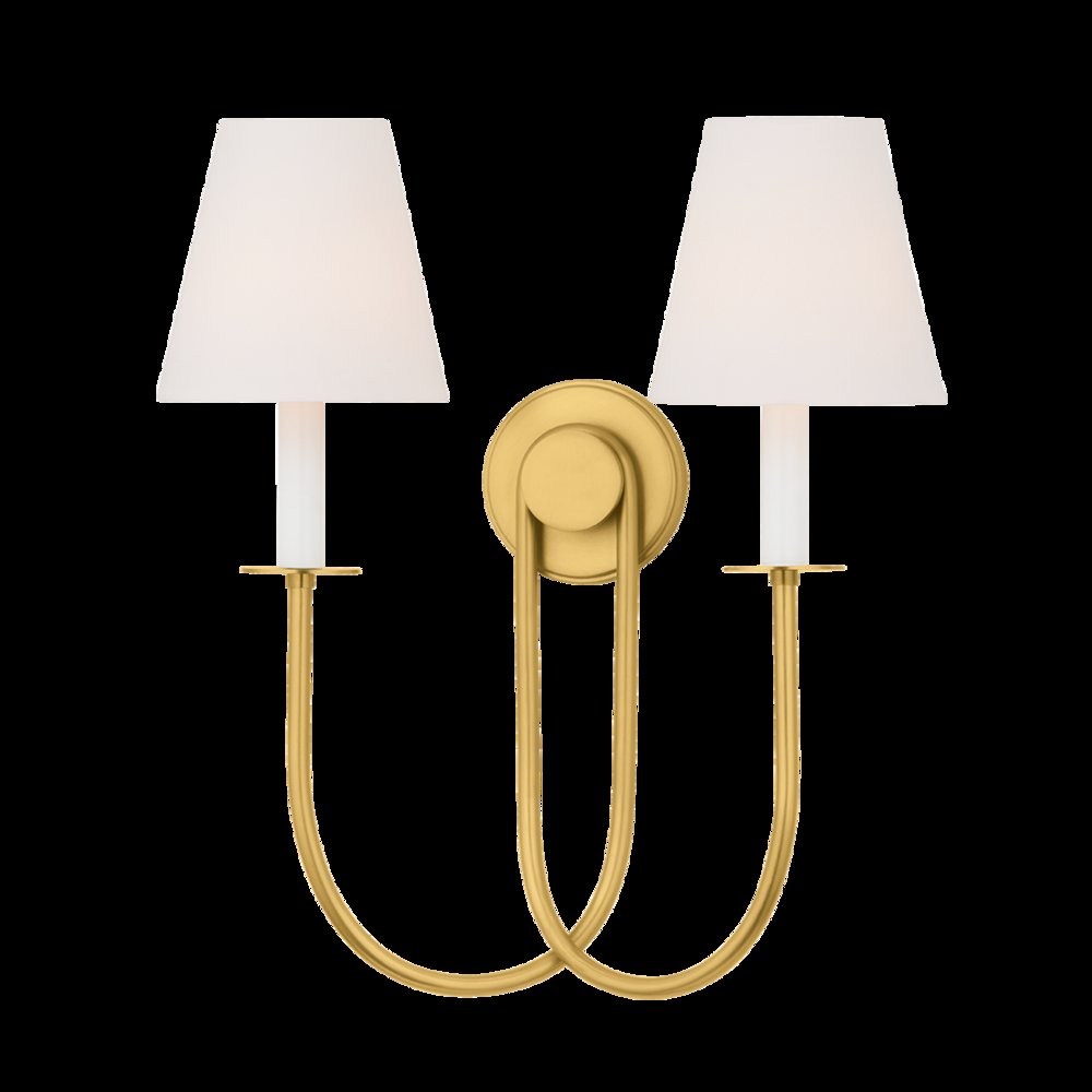 Midtown Wall Sconce, Aged Brass. Picture 1
