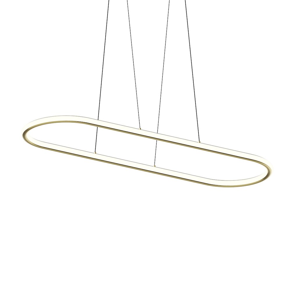 Luna Pendant, Brass. Picture 1