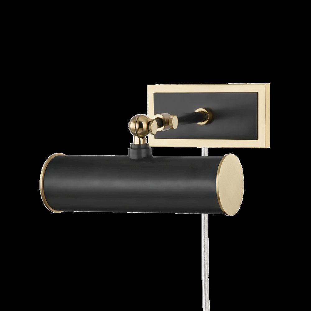 Holly Plug-In Picture Light, Aged Brass, Old Bronze. Picture 1