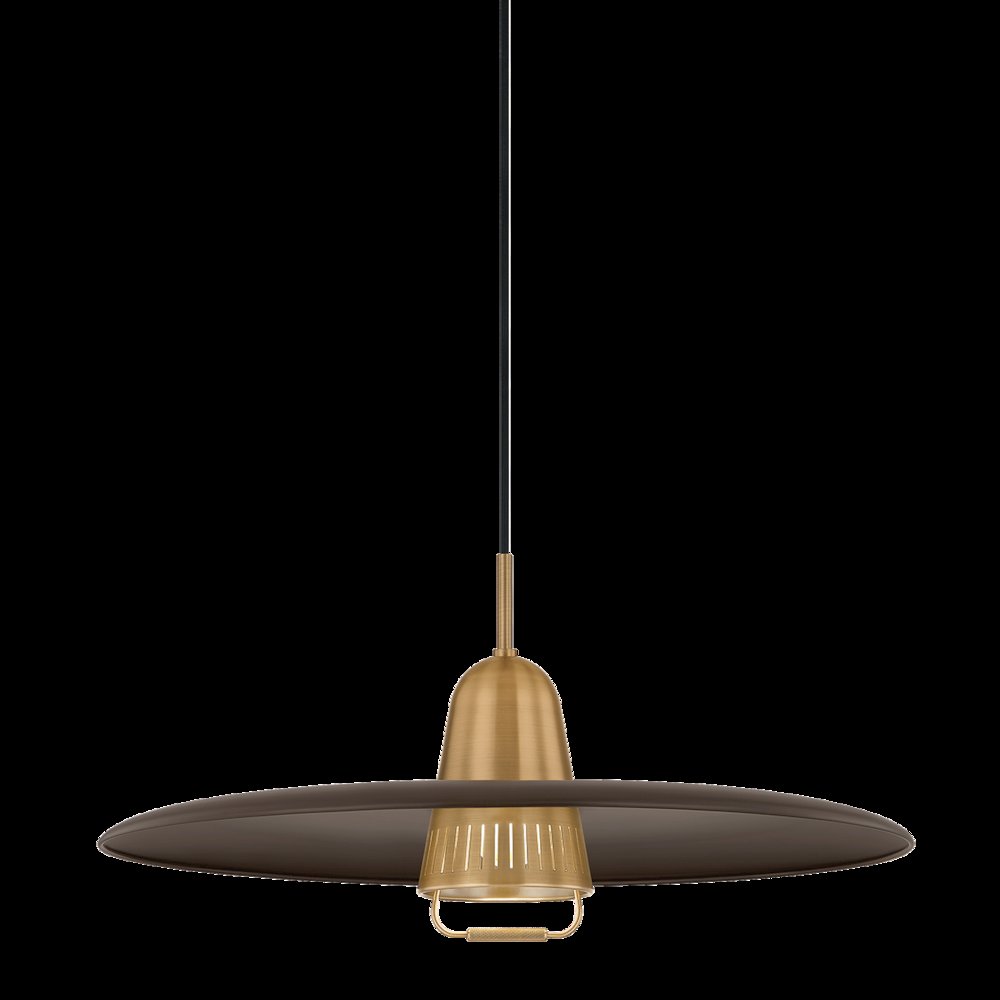Pacific Pendant, Patina Brass. Picture 1