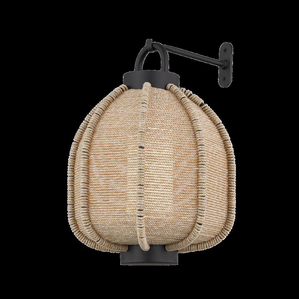 Maltby Wall Sconce Hook, Texture Black. Picture 2