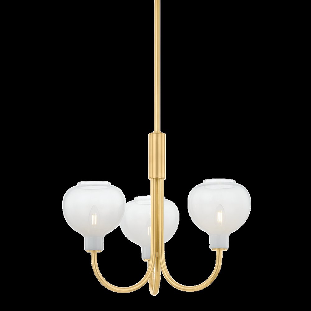 Estelle Chandelier, Aged Brass. Picture 1