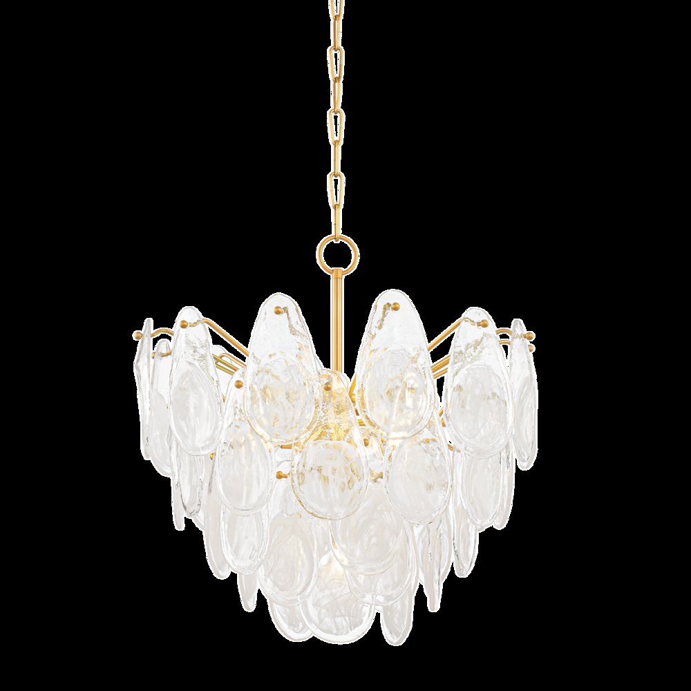 Darcia Chandelier, Aged Brass. Picture 1