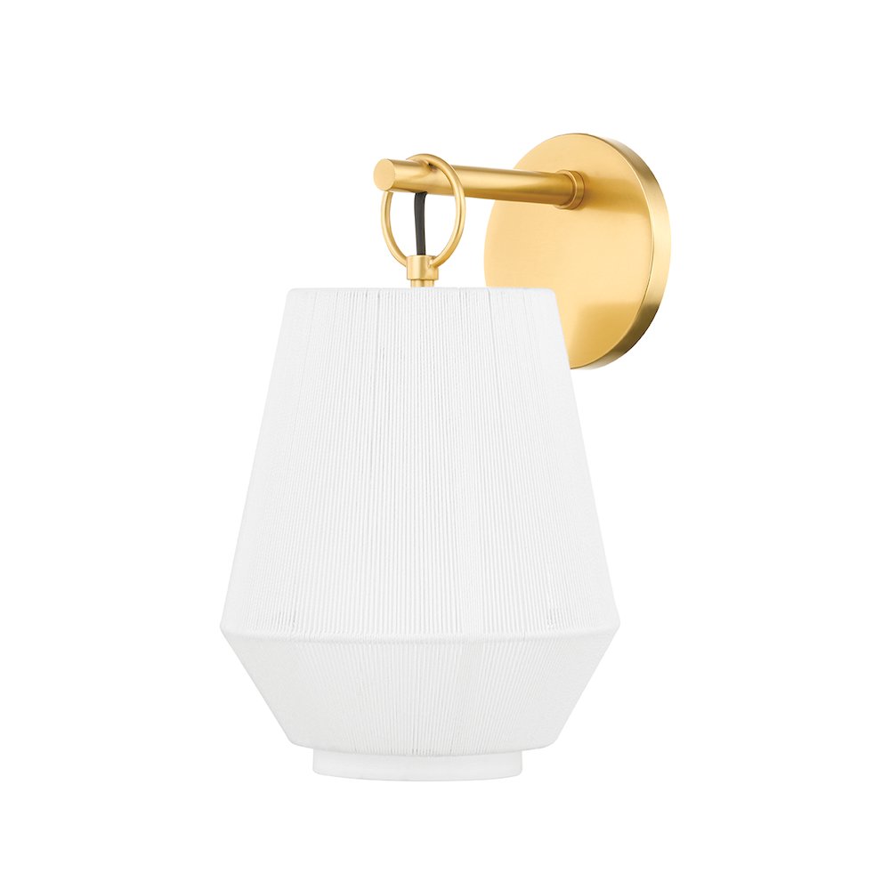 Debi Wall Sconce, Aged Brass. Picture 1