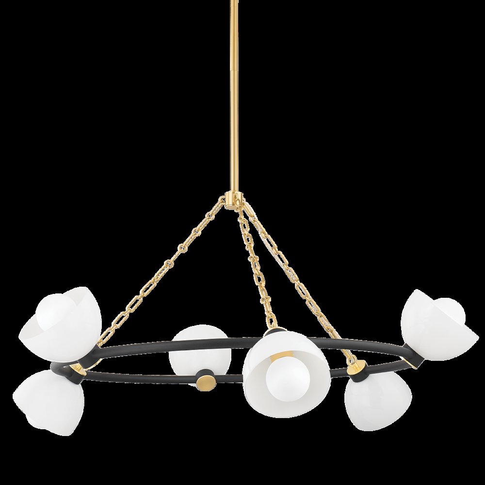 Belle Chandelier, Aged Brass. Picture 1