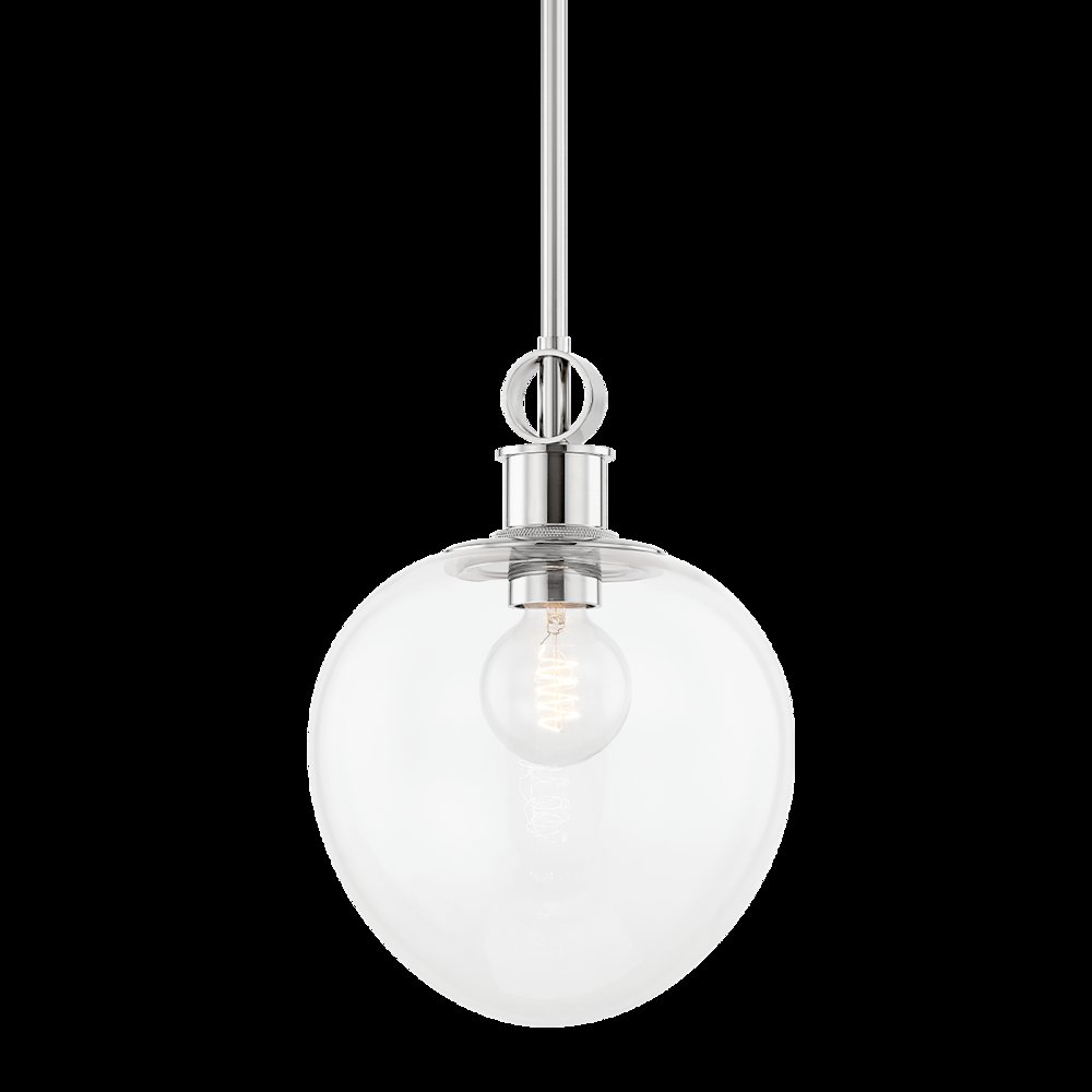 Anna Pendant, Polished Nickel. Picture 1
