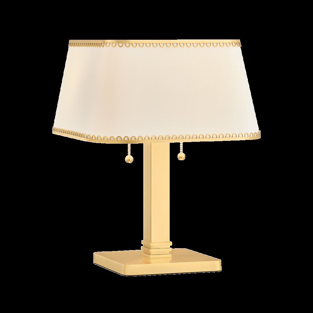 Claude Table Lamp, Aged Brass. Picture 1