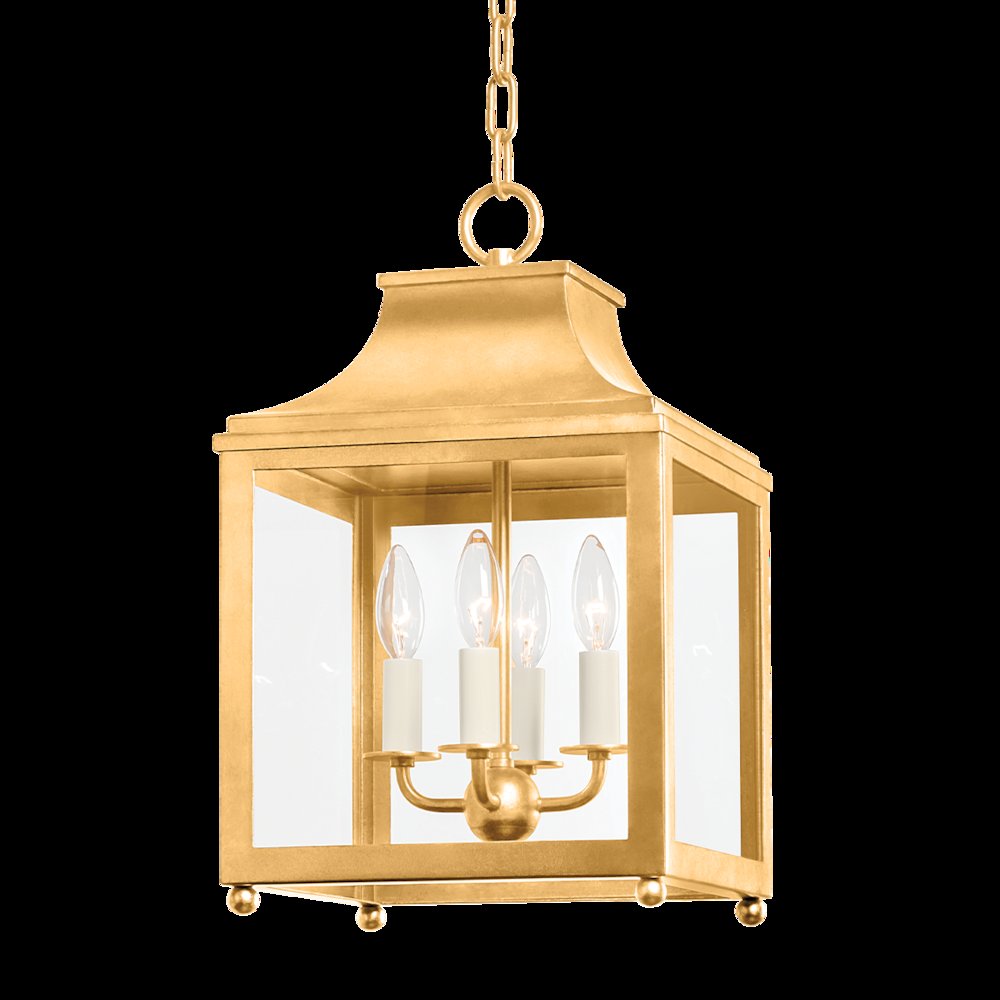 Leigh Pendant, Vintage Gold Leaf. Picture 1