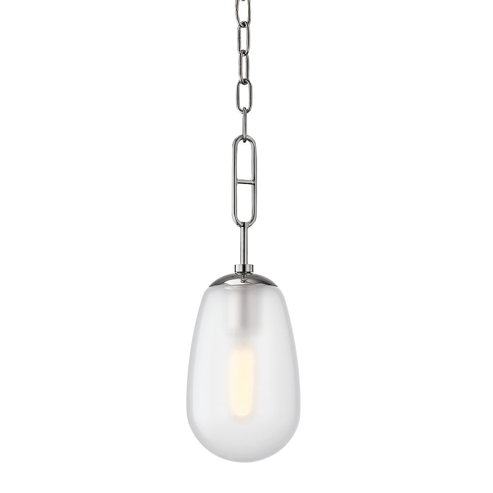 Bruckner Pendant, Polished Nickel. Picture 1