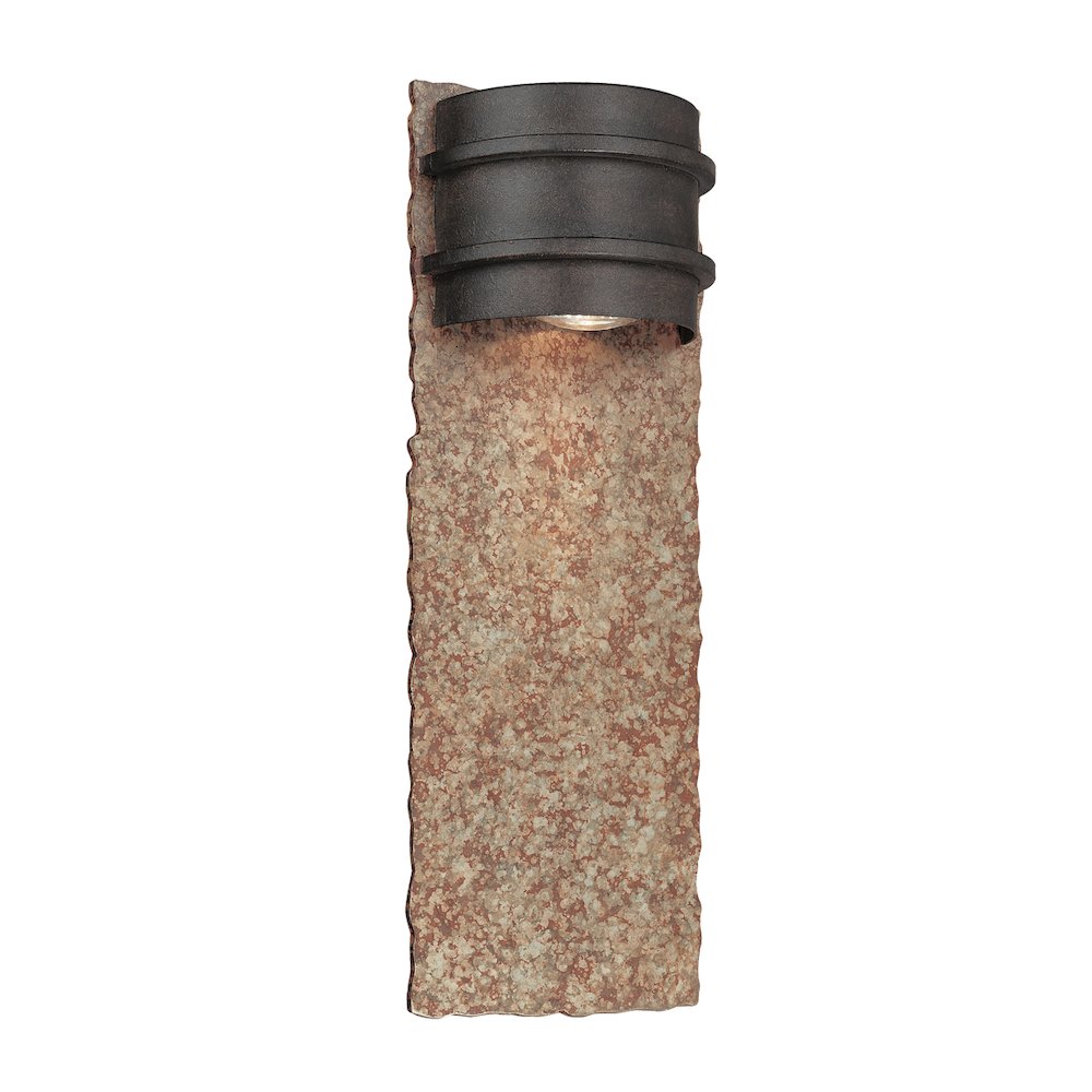 Bamboo Exterior Wall Sconce, Bamboo Bronze. Picture 1