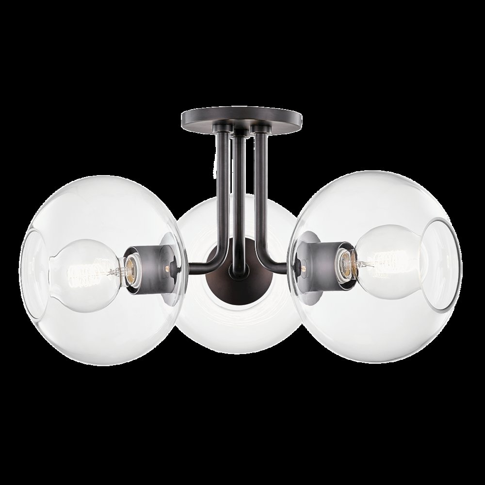 Margot Semi Flush, Old Bronze. Picture 1