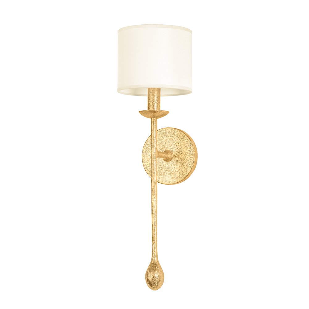 Osmond Wall Sconce, Vintage Gold Leaf. Picture 1