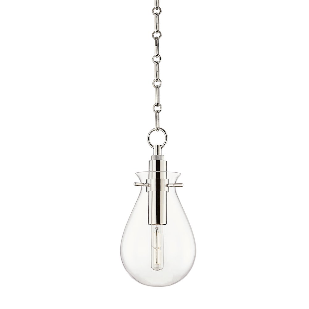 Ivy Pendant, Polished Nickel. Picture 1