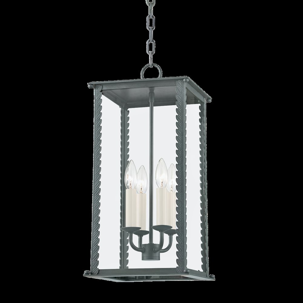 Zuma Exterior Pendant, Verdigris. Picture 1