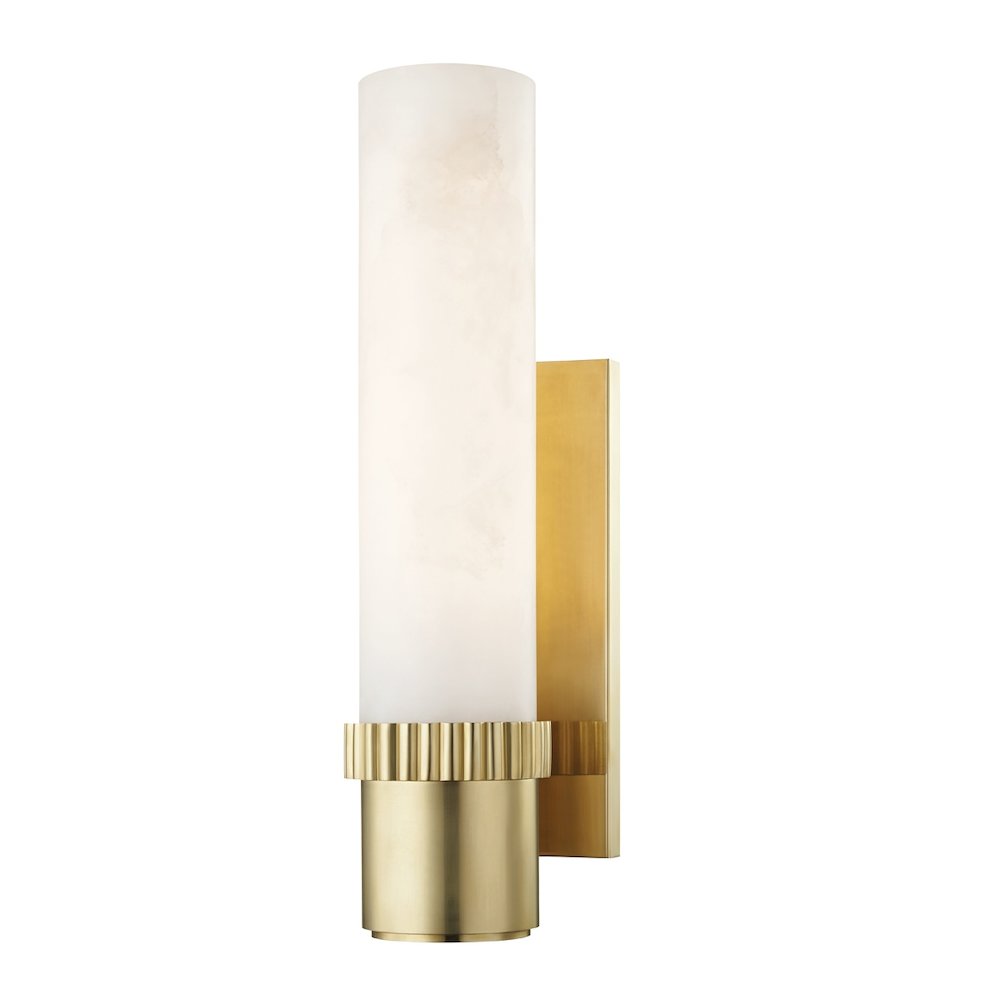 Argon Wall Sconce In Aged Brass Color. Picture 1