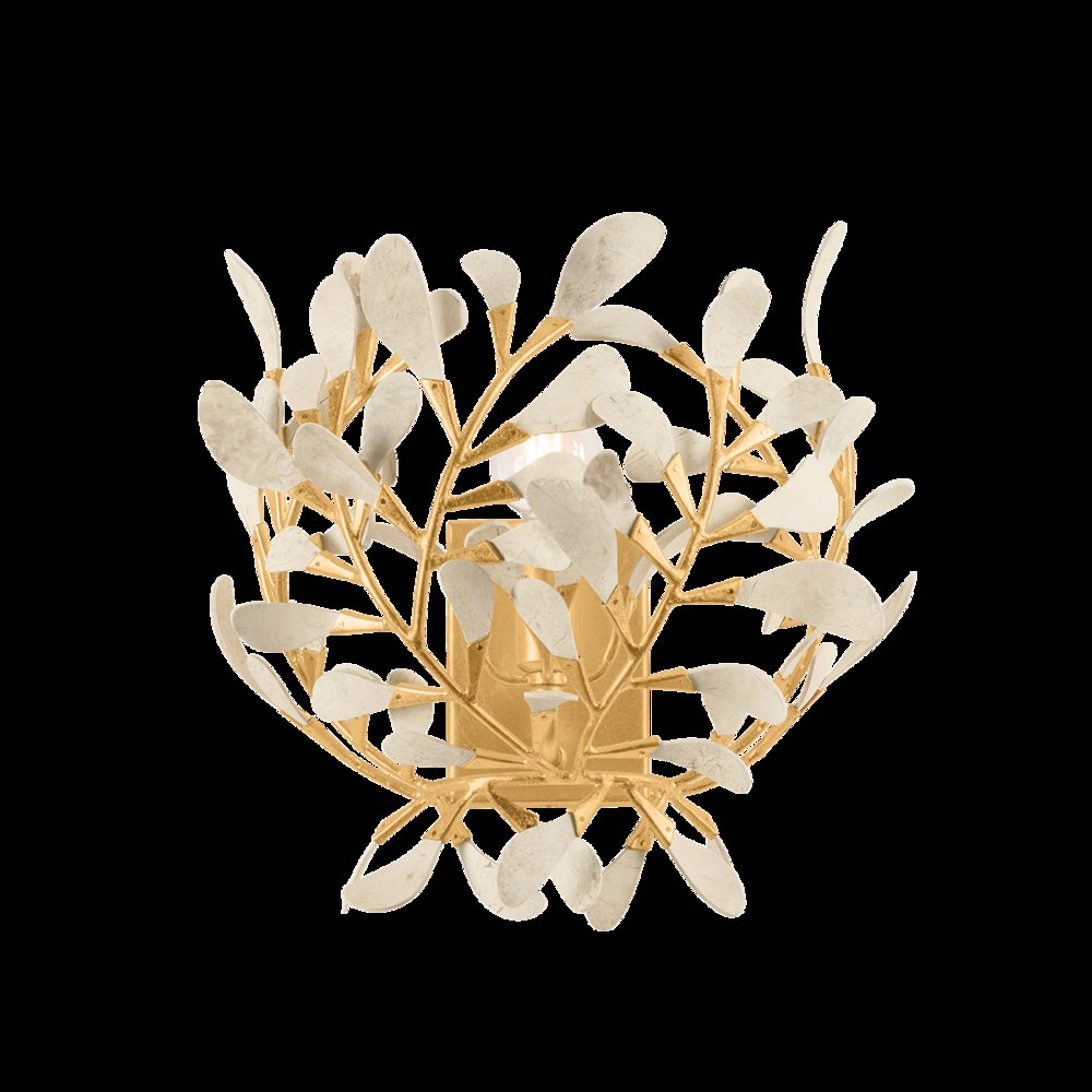 Maybrook Wall Sconce, Vintage Gold Leaf. Picture 1