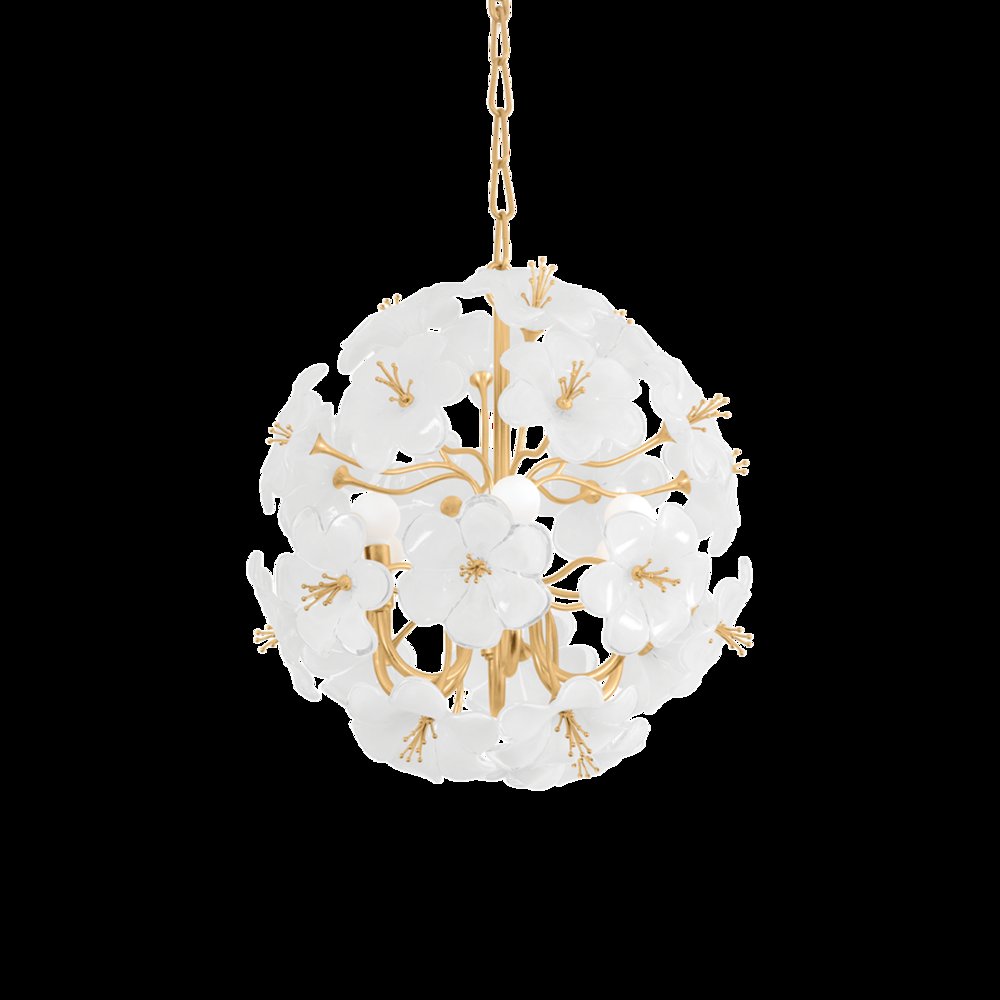 Hygea Chandelier, Gold Leaf. Picture 1