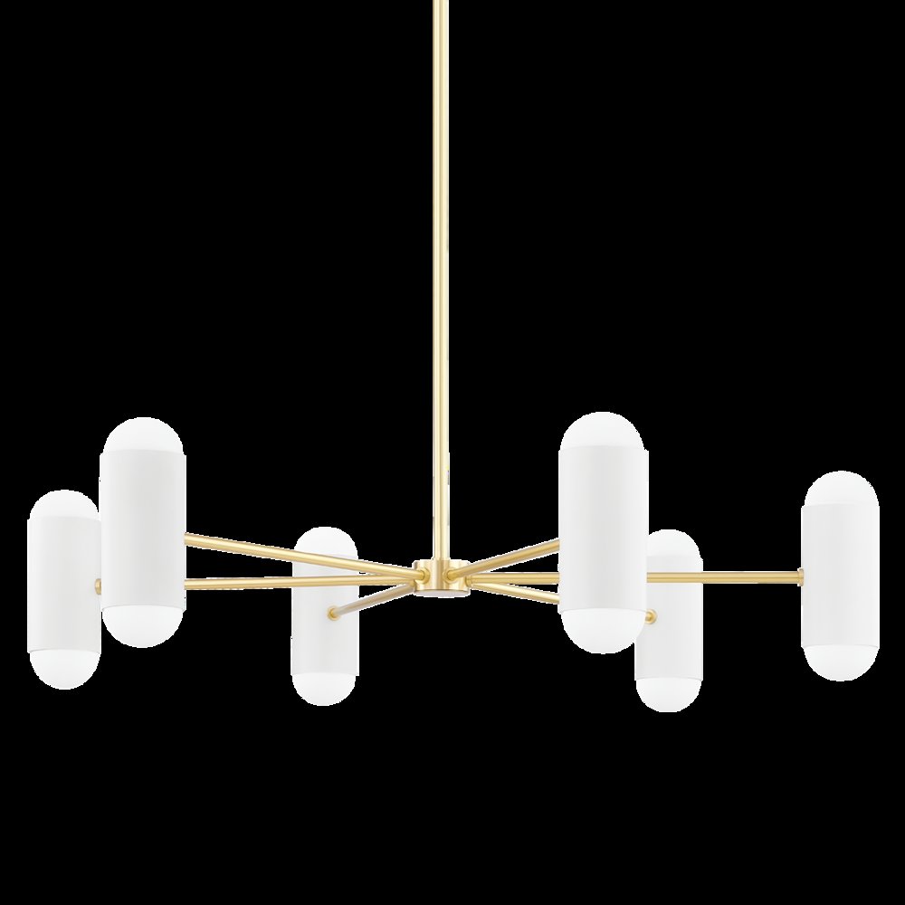 Kira Chandelier, Aged Brass. Picture 1