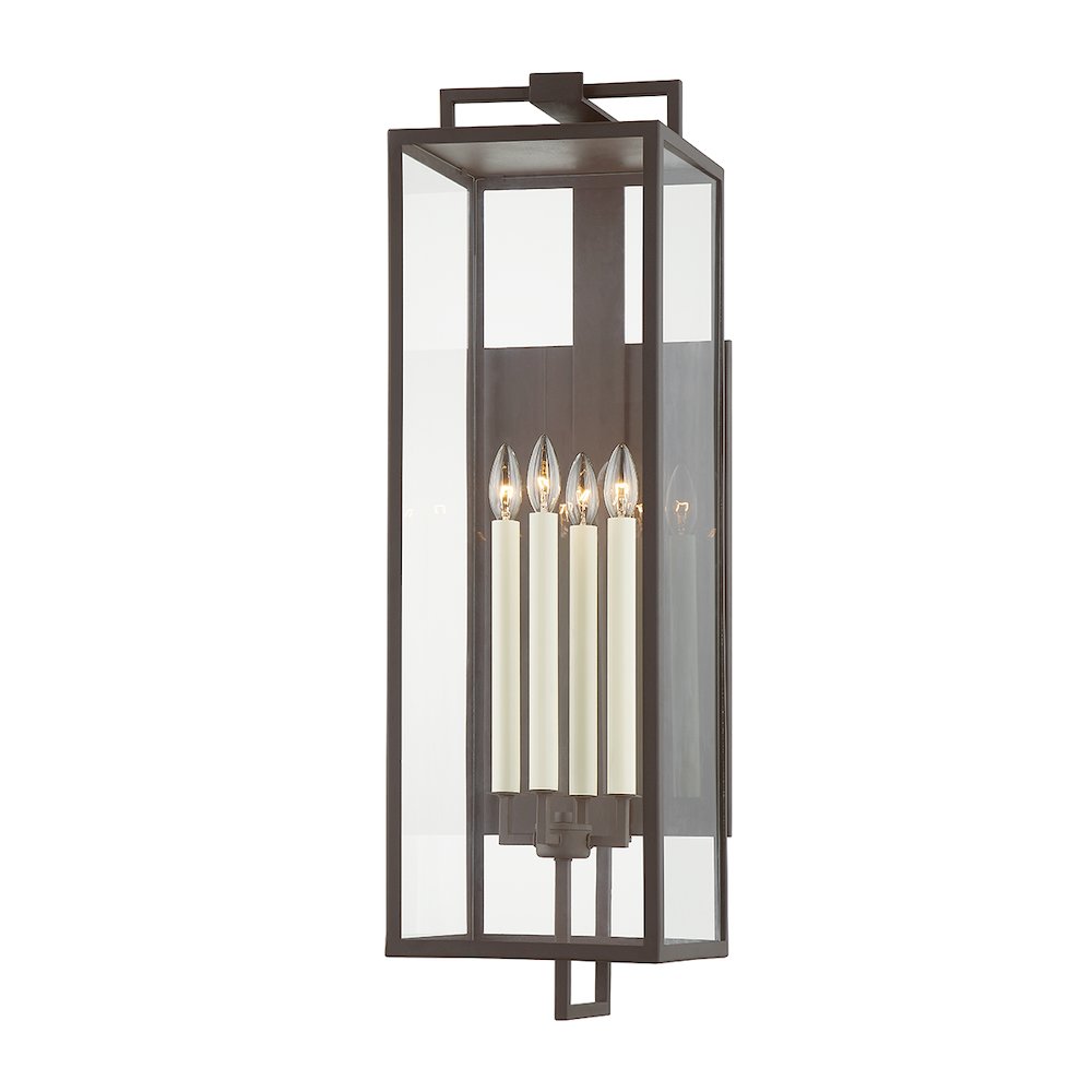 Beckham Exterior Wall Sconce, Textured Bronze. Picture 1