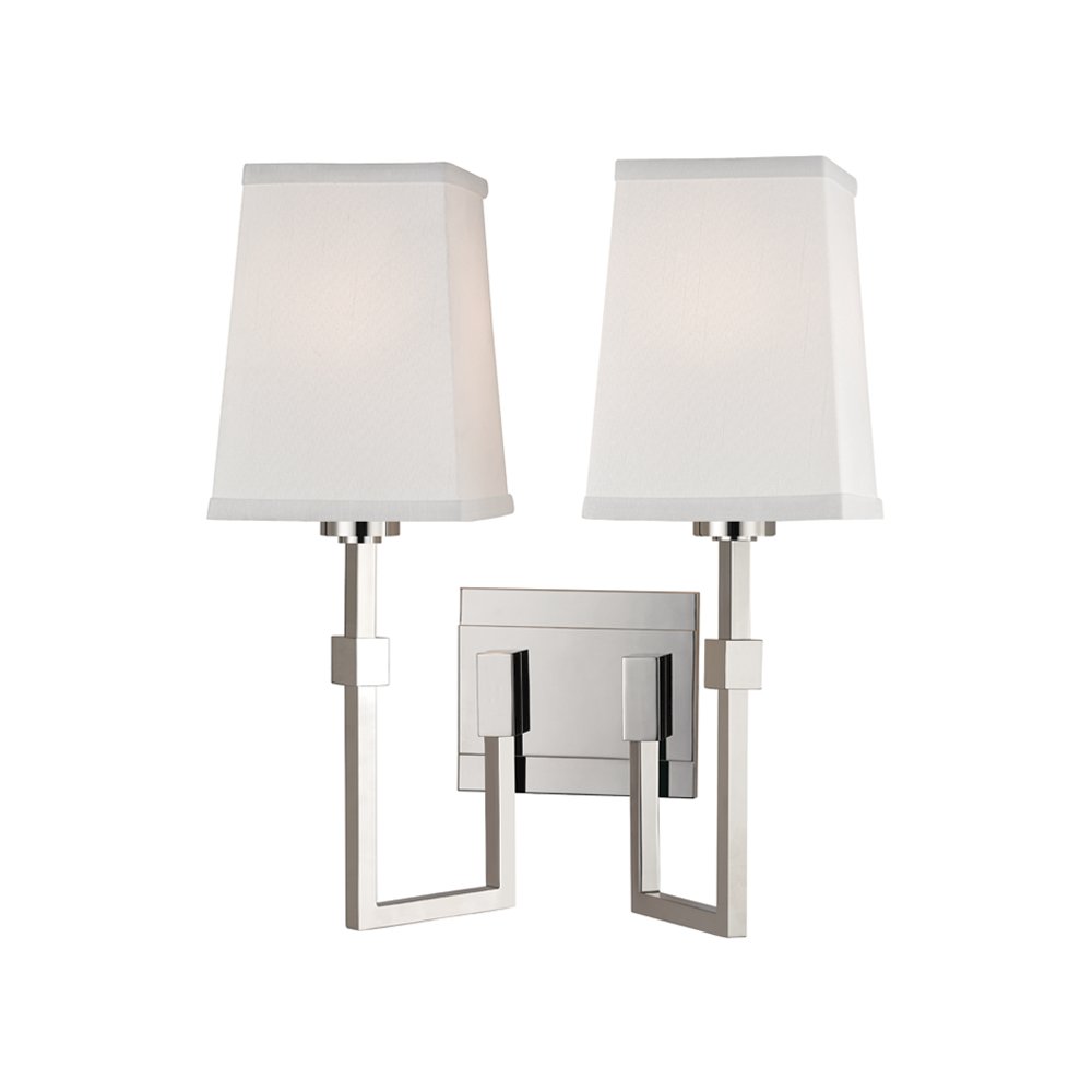 Fletcher Wall Sconce, Polished Nickel. Picture 1