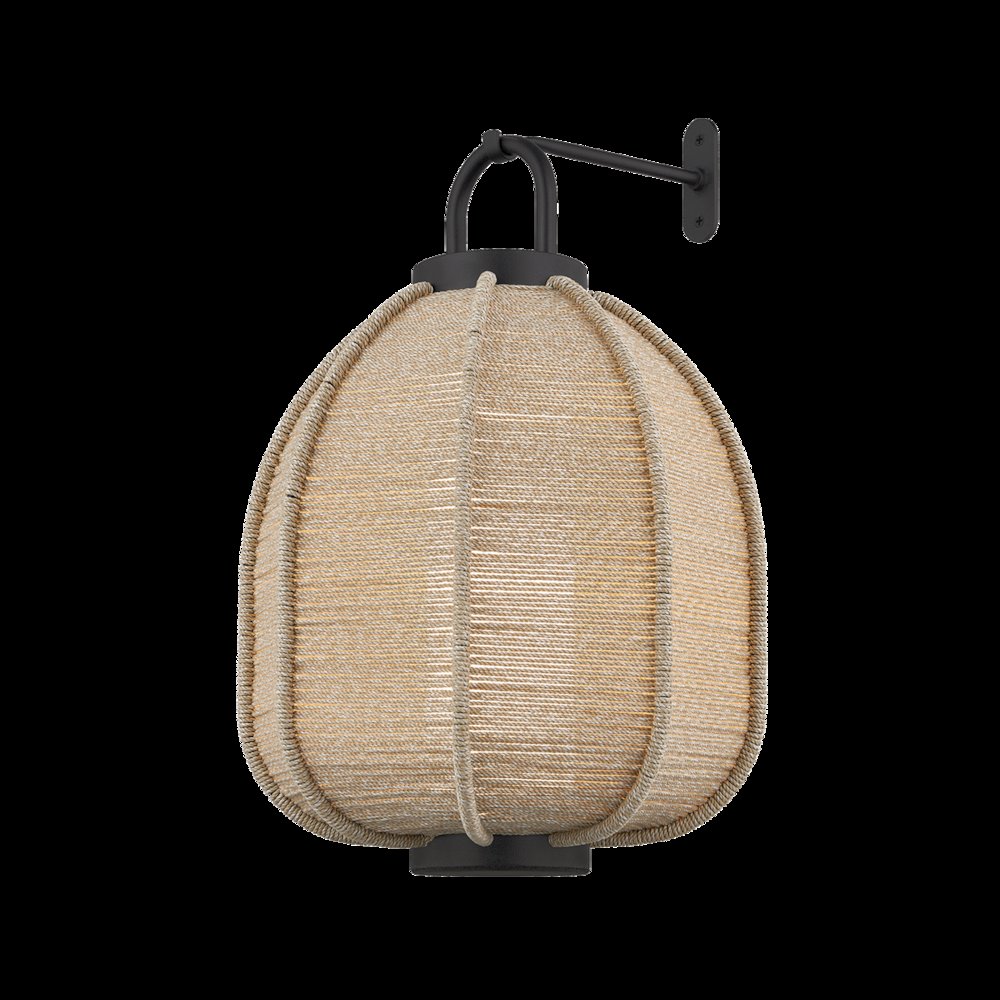 Maltby Wall Sconce Hook, Texture Black. Picture 1