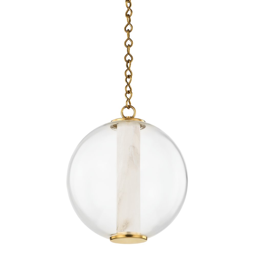 Pietra Pendant, Vintage Brass. Picture 1