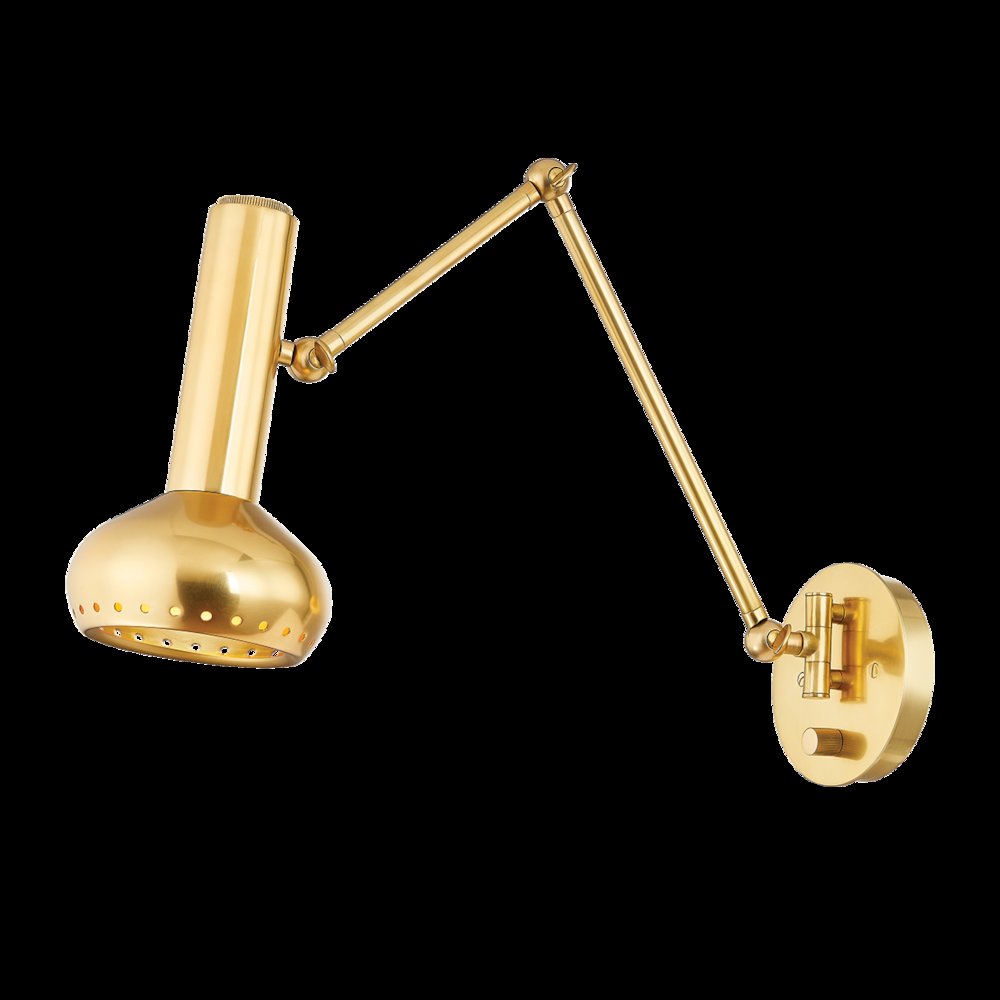 Roald Wall Sconce, Aged Brass. Picture 1