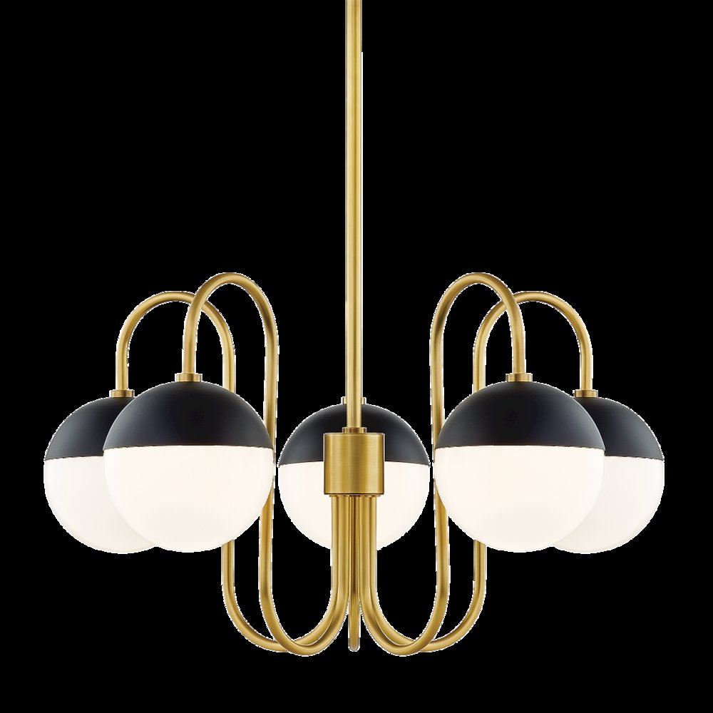 Renee Chandelier, Aged Brass. Picture 1