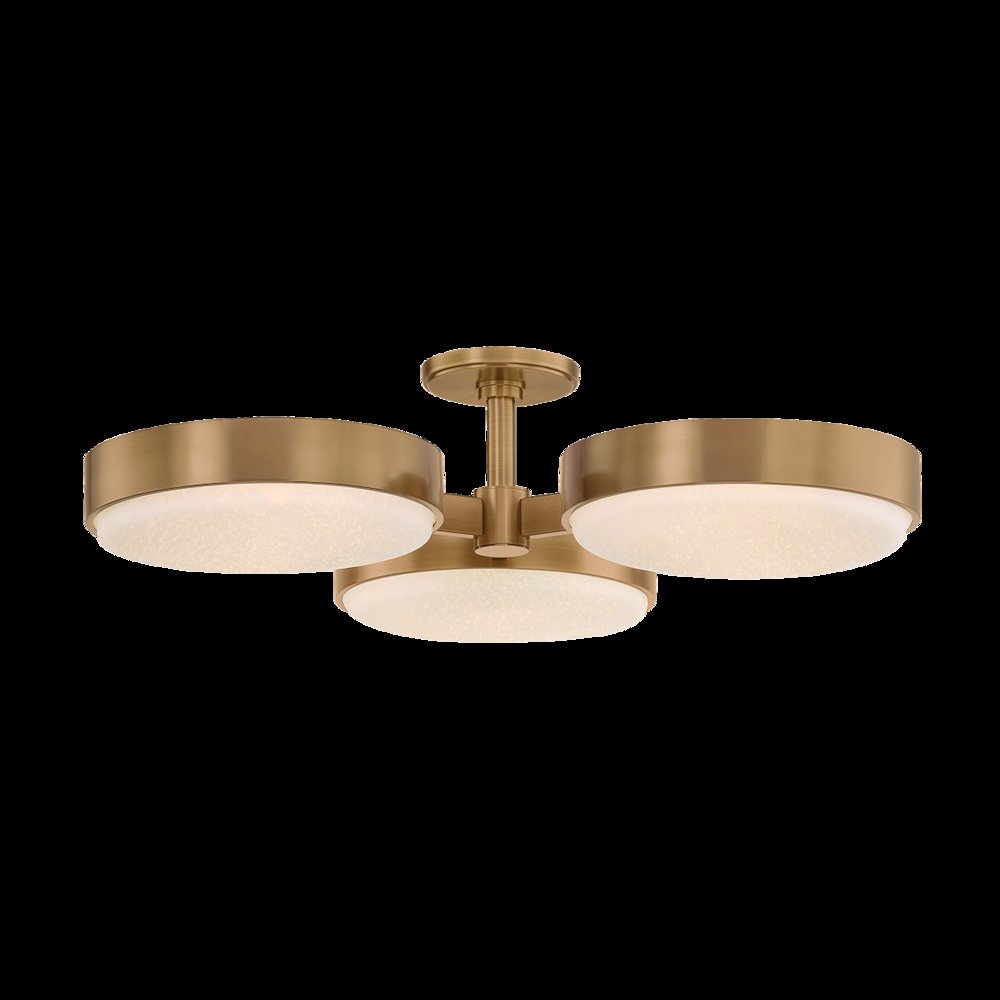 Rory Semi Flush, Patina Brass. Picture 1