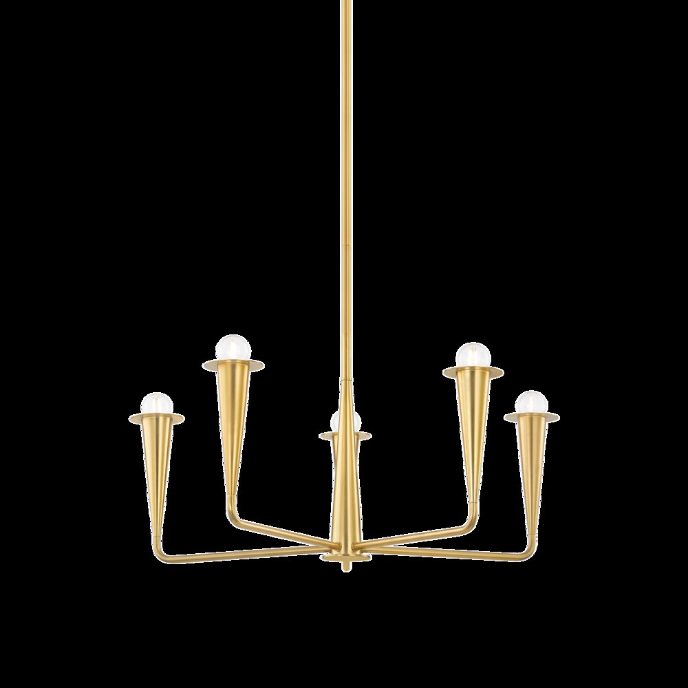 Danna Chandelier, Aged Brass. Picture 1
