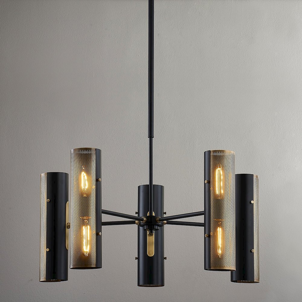 Mikka Chandelier, Patina Brass. Picture 1