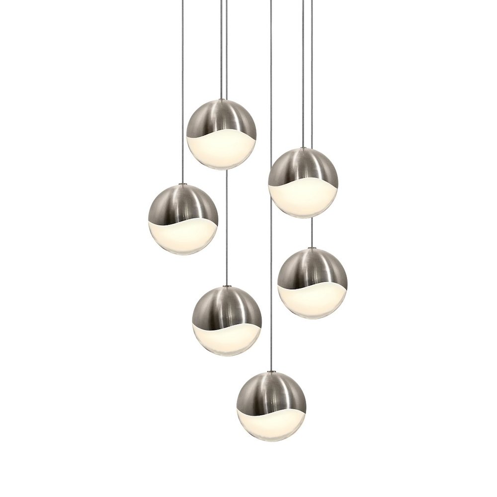 Grapes Pendant, Satin Nickel. Picture 1