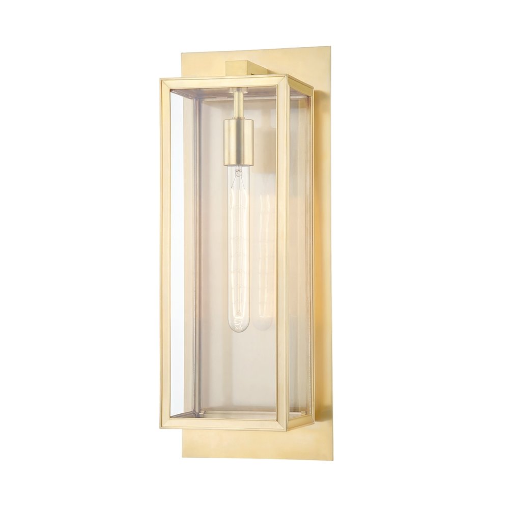 Sea Cliff Wall Sconce In Aged Brass Color. Picture 1