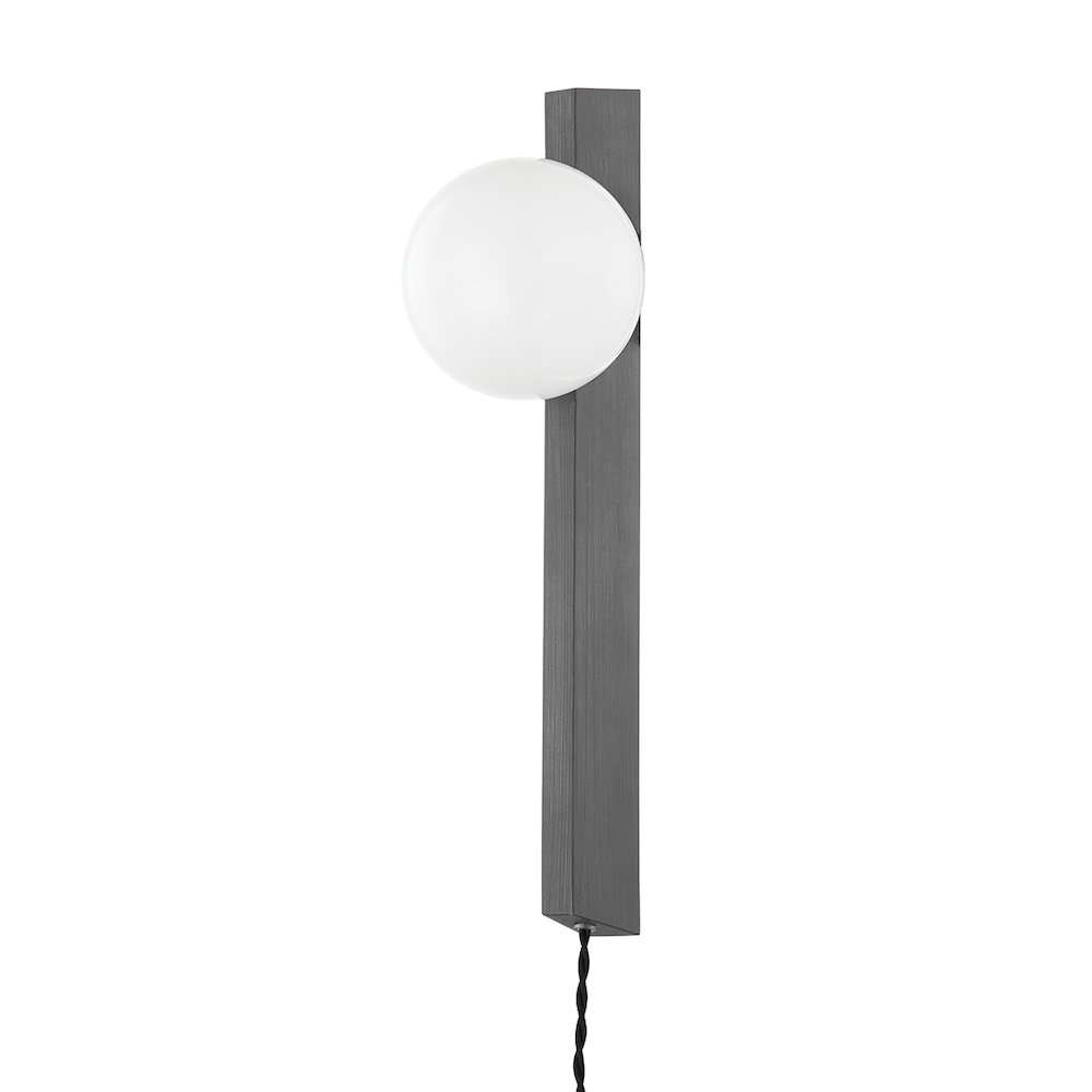 Brisbane Plug-In Sconce, Graphite. Picture 1