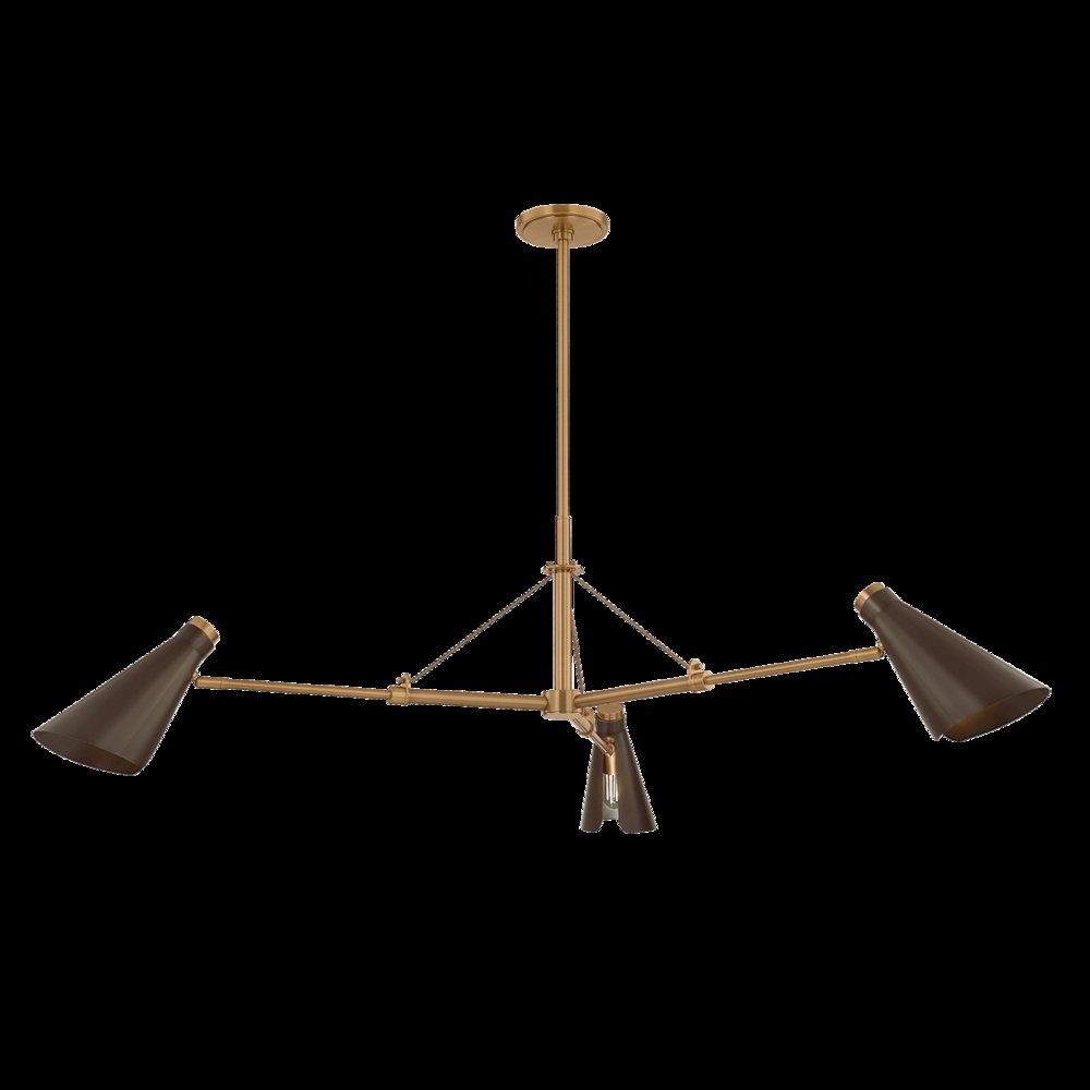 Andersen Chandelier, Patina Brass. Picture 1