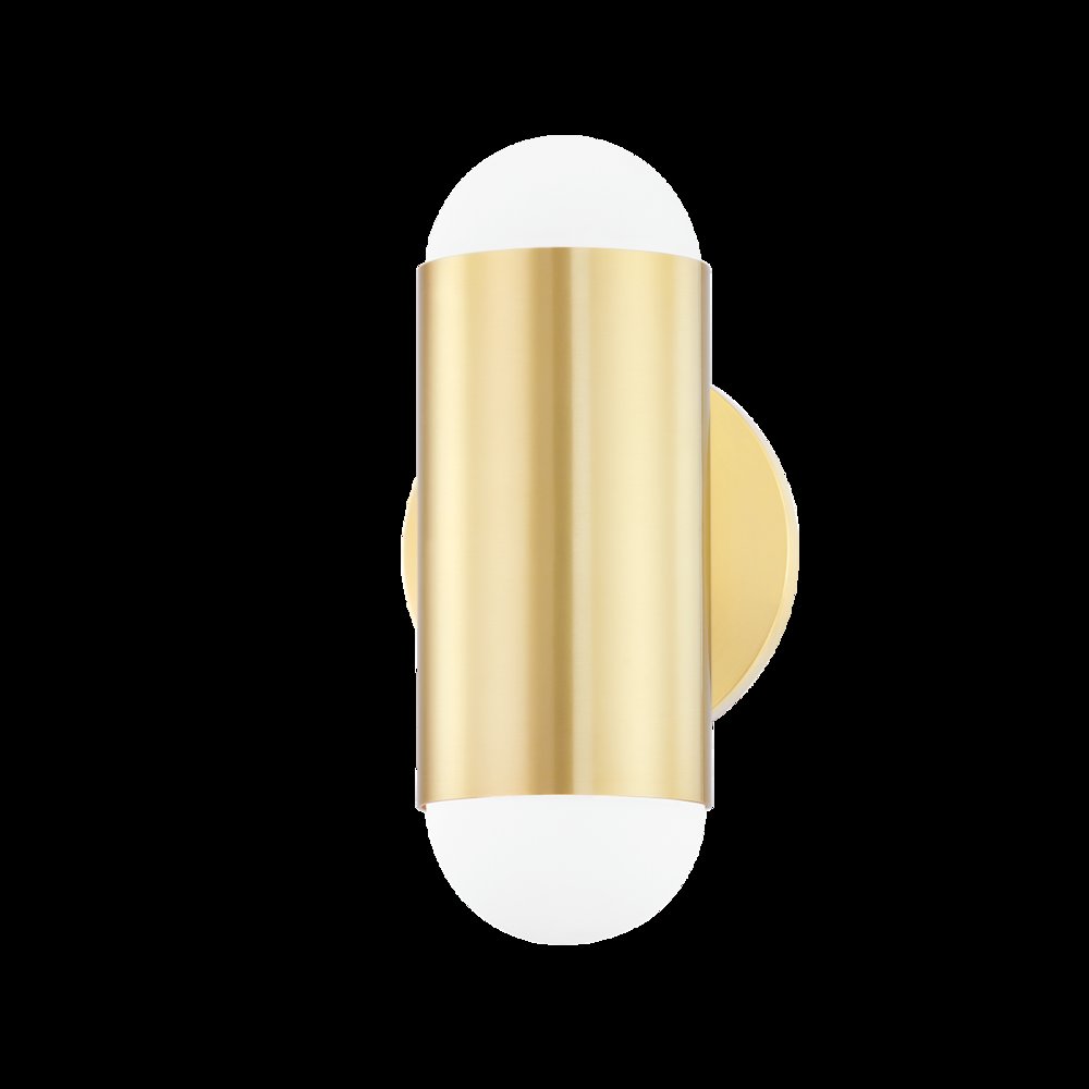 Kira Wall Sconce, Aged Brass. Picture 1