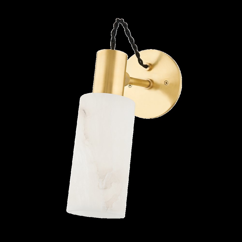 Malba Wall Sconce, Aged Brass. Picture 1