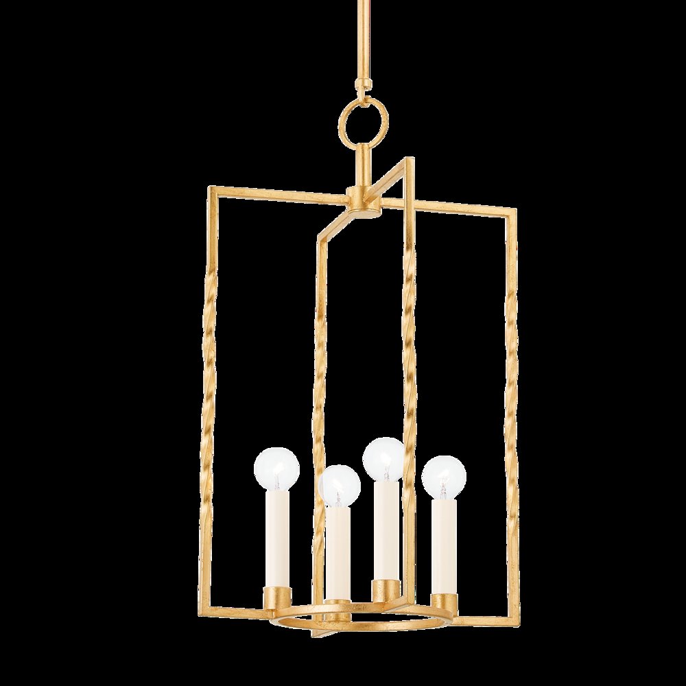 Adelaide Lantern, Vintage Gold Leaf. Picture 1