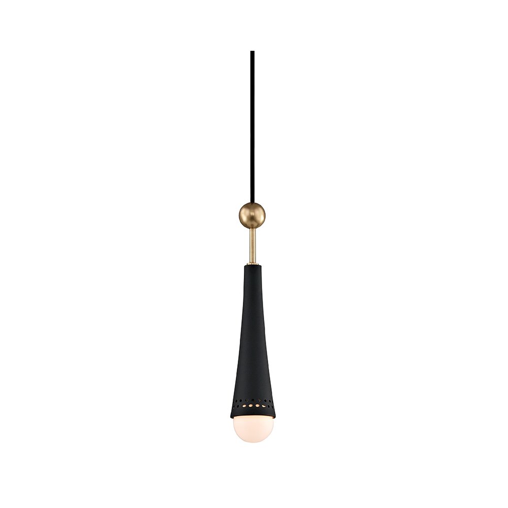Tupelo Pendant, Aged Brass. Picture 1