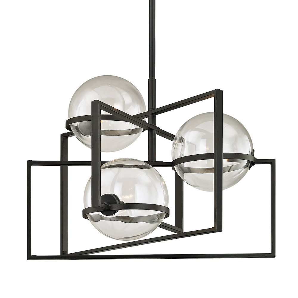 Elliot Chandelier, Texture Black. Picture 1