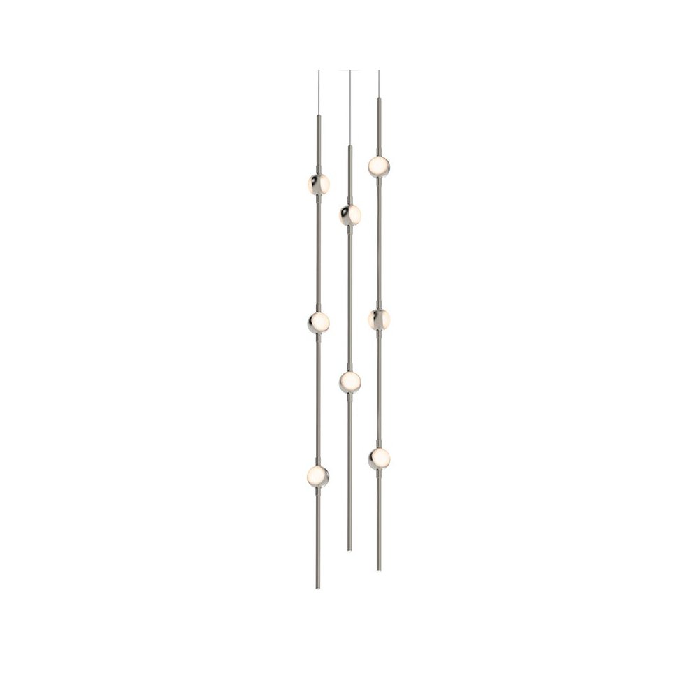 Constellation Chandelier, Satin Nickel. Picture 1