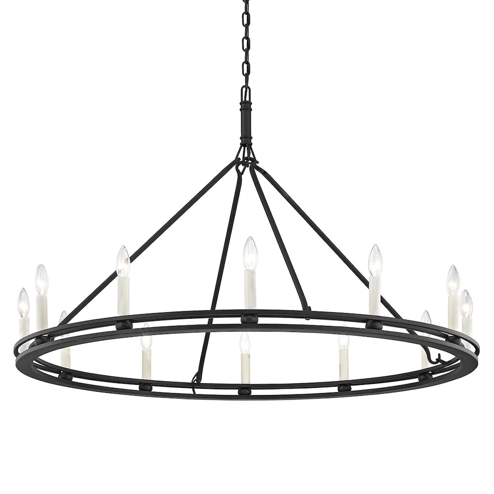 Sutton Chandelier, Texture Black. Picture 1