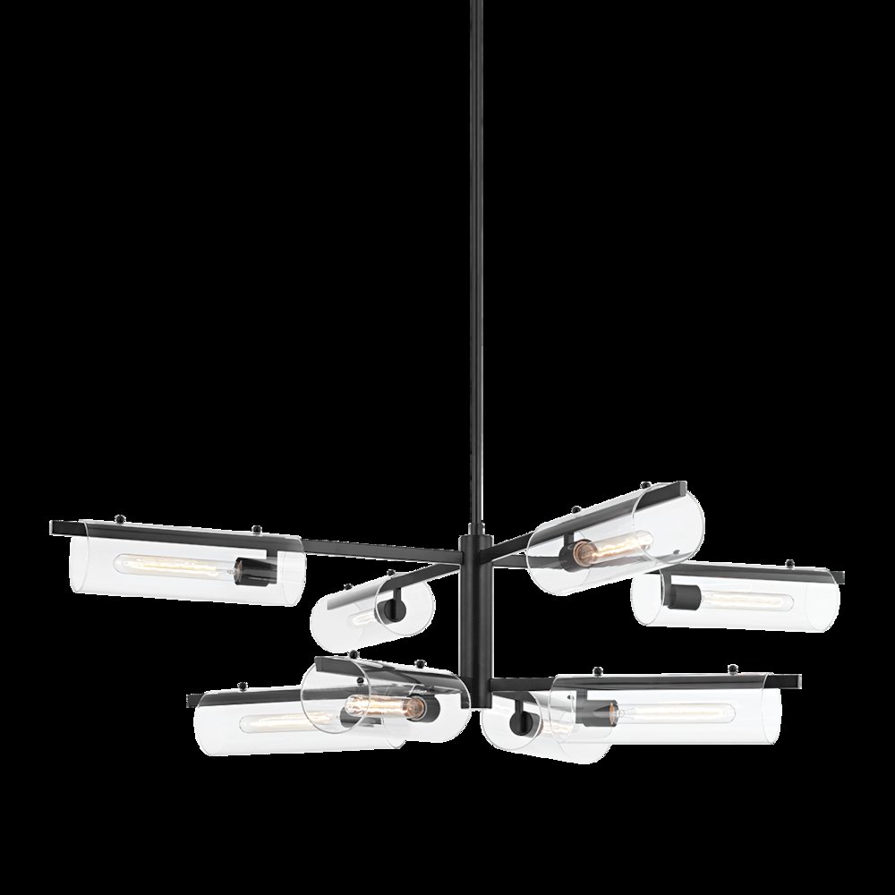 Ariel Chandelier, Soft Black. Picture 1
