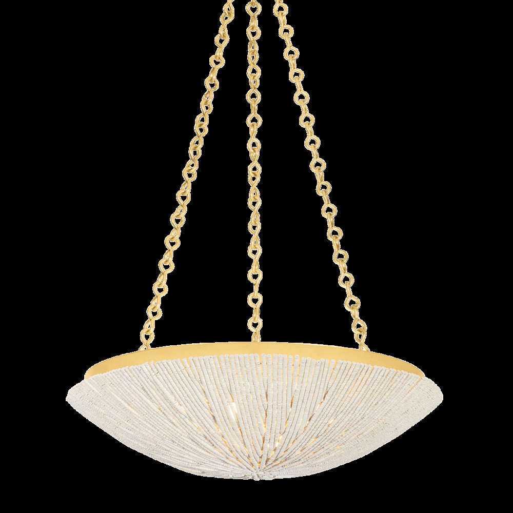 Summerside Pendant, Vintage Gold Leaf. Picture 1