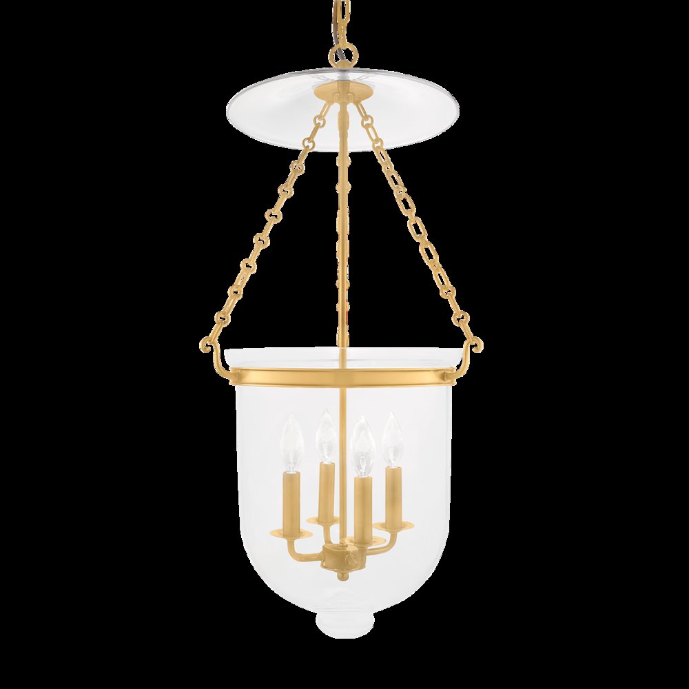 Hampton Pendant, Aged Brass. Picture 1