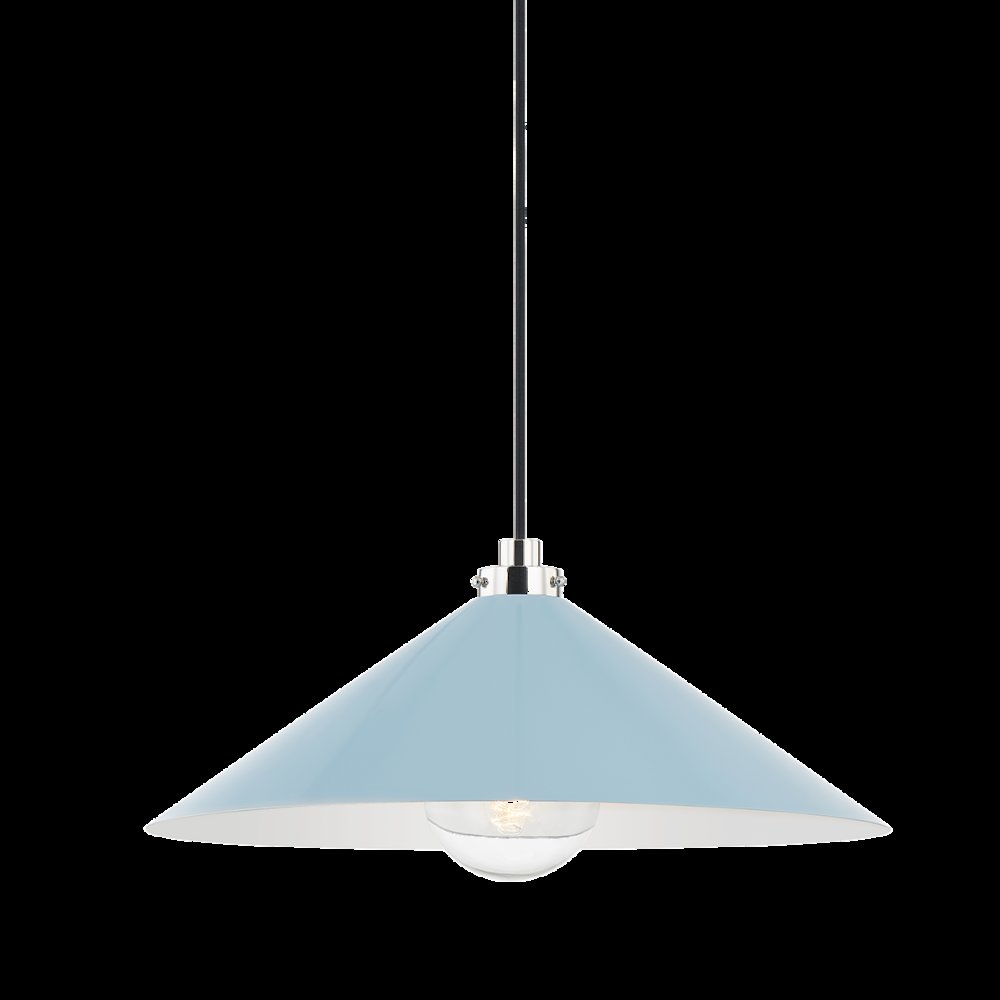 Clivedon Pendant, Polished Nickel. Picture 1