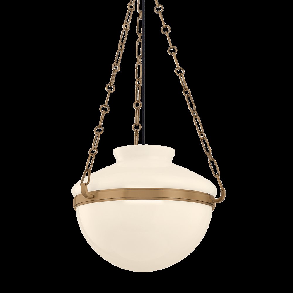 Paradigm Pendant, Patina Brass. Picture 1